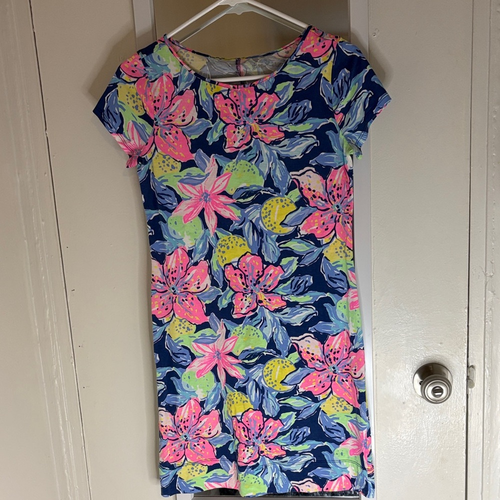 Lilly Pulitzer Women's XS Marlowe Short Sleeve Capri Soleil Print Dress